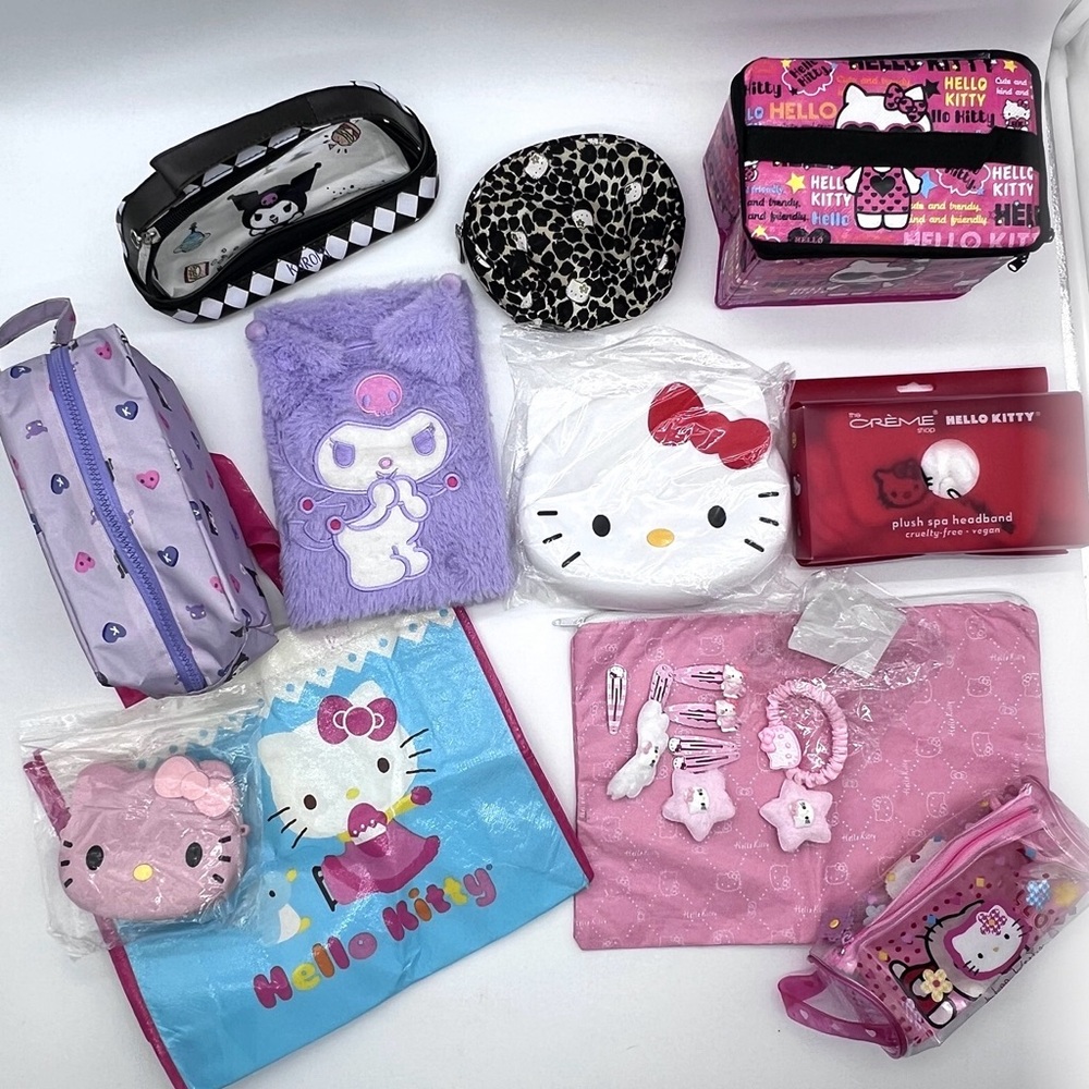 Hello Kuromi Bundle Sanrio Bags Accessories Lot Vintage some NIP